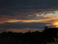 Sonnenuntergang in Berge