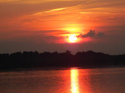 Sonnenuntergang in Leipzig